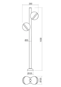 Stâlpișori Magnus LED 20 W 3000 K IP54 Corten 2