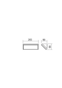 Бра Mako LED 12 W 3000 K IP65 Темно-серый 2