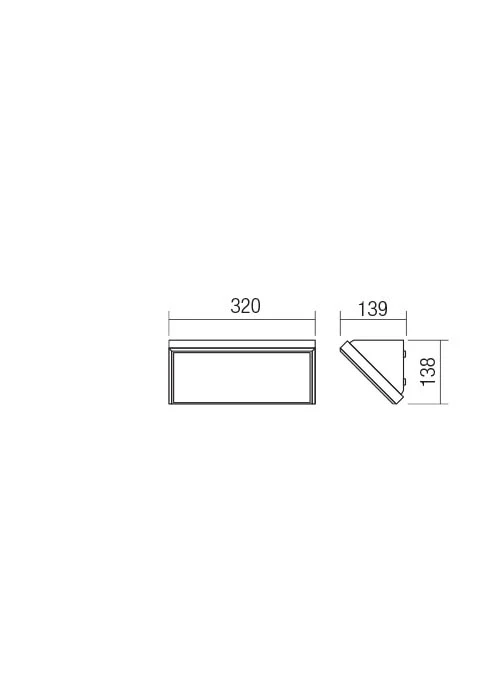 Бра Mako LED 21 W 3000 K IP65 Темно-серый 2
