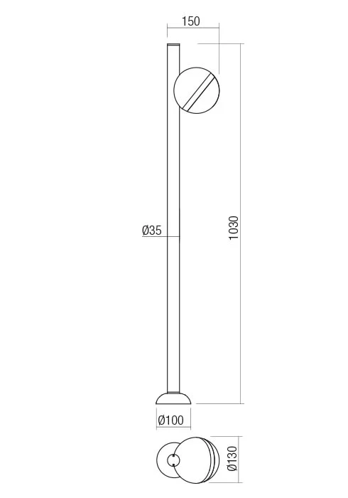 Stâlpișori Magnus LED 12 W 3000 K IP54 Gri Închis 2