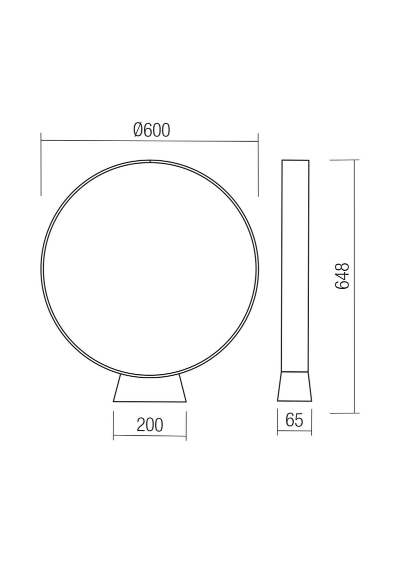 Stâlpișori Oniro LED 18 W 2700 K IP65 Corten 2