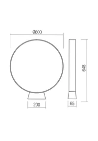 Stâlpișori Oniro LED 18 W 3000 K IP65 Corten 2