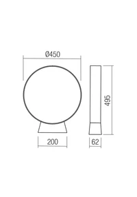 Stâlpișori Oniro LED 15 W 3000 K IP65 Gri Închis 2