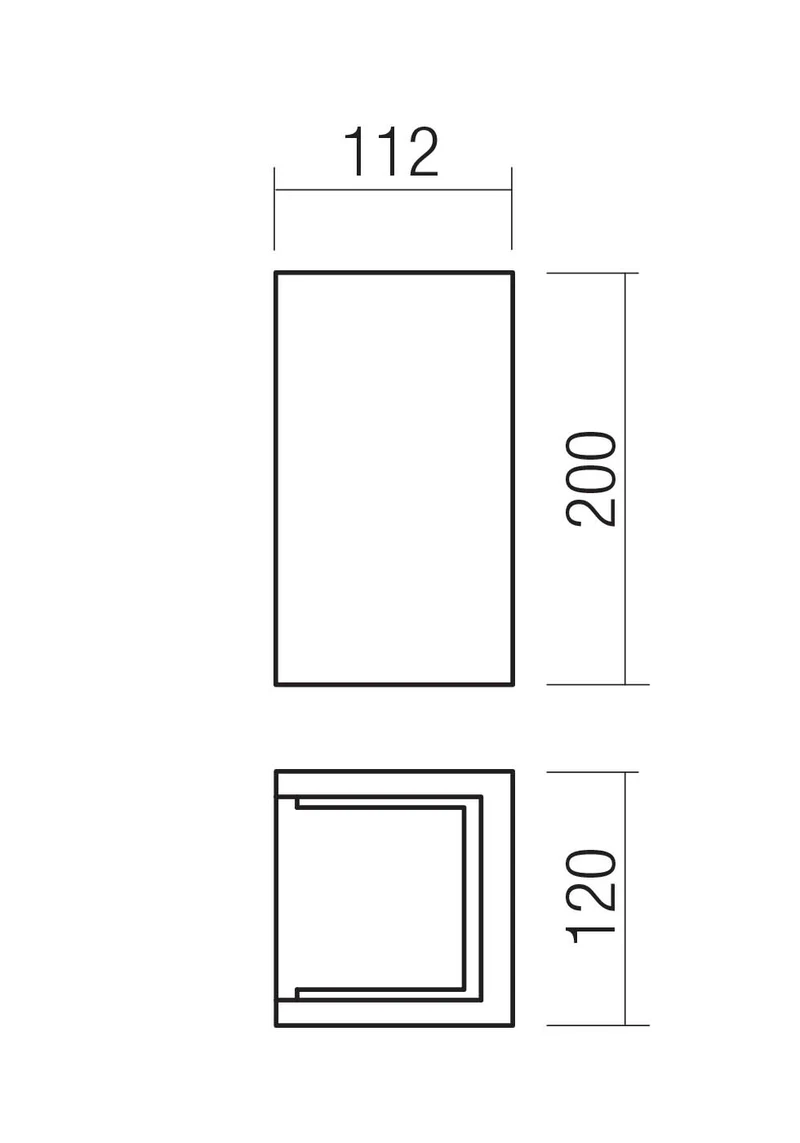 Aplice Petra LED 2 x 6 W 3000 K IP54 Gri Închis 2
