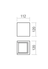 Бра Petra LED 2 x 6 W 2700 K IP54 Темно-серый 2