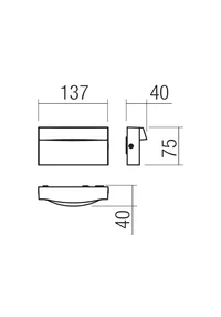 Spoturi scări Polifemo LED 8 W 2700 K IP65 Alb Nisipiu 2