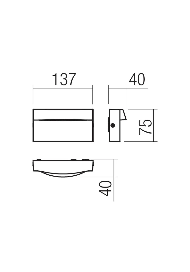 Spoturi scări Polifemo LED 8 W 2700 K IP65 Gri Închis 2
