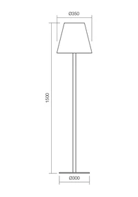 Торшеры Pino E27 1 x 23 W IP65 Темно-серый 2