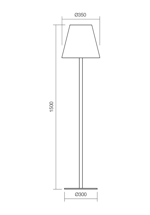 Торшеры Pino E27 1 x 23 W IP65 Темно-серый 2