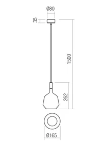 Suspensii Potter GU10 1 x 10 W IP65 Fildeș 2