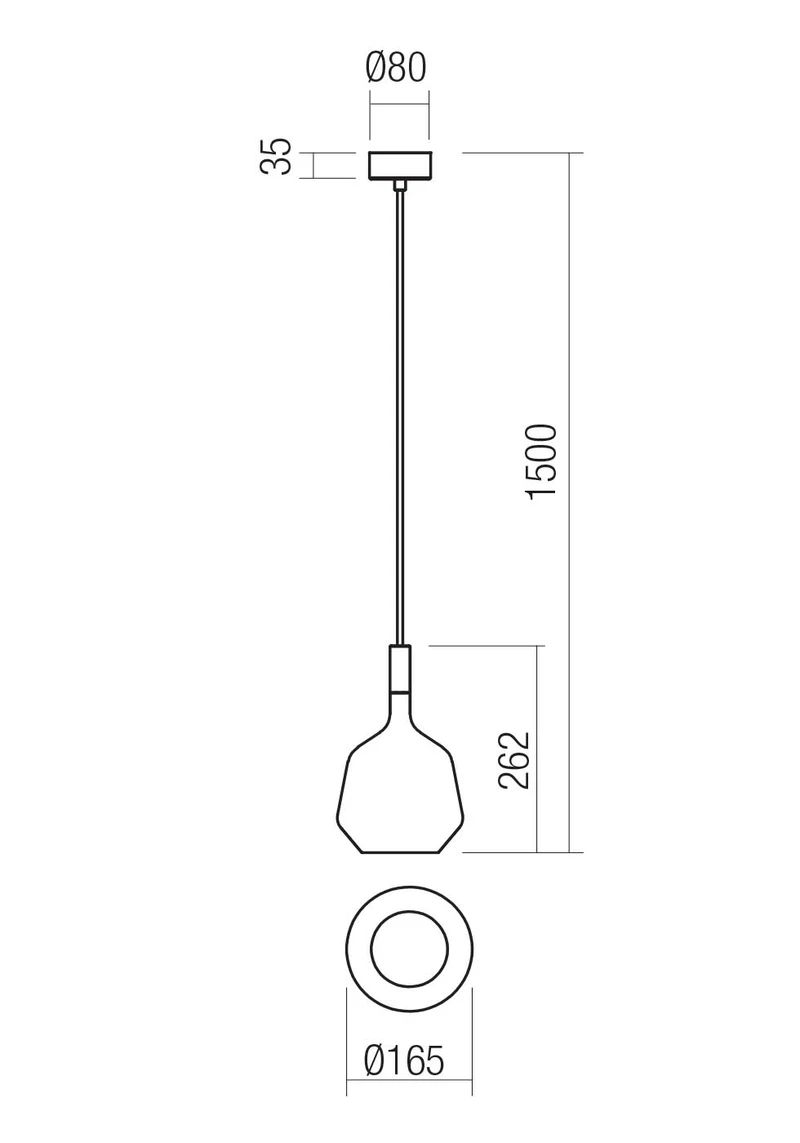 Suspensii Potter GU10 1 x 10 W IP65 Fildeș 2