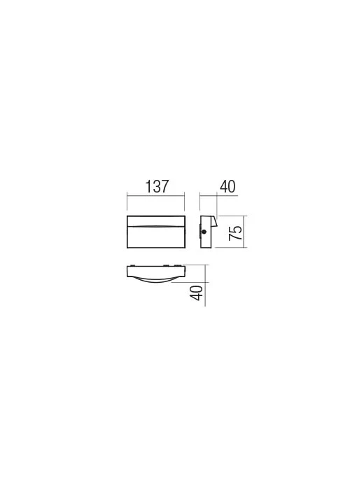 Spoturi scări Polifemo LED 8 W 3000 K IP65 Maro Închis 2