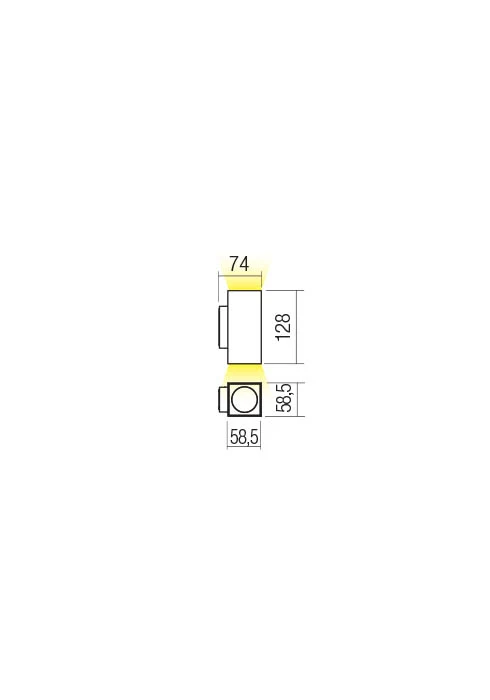 Aplice Quad LED 7 W 3000 K IP65 Alb Nisipiu 2
