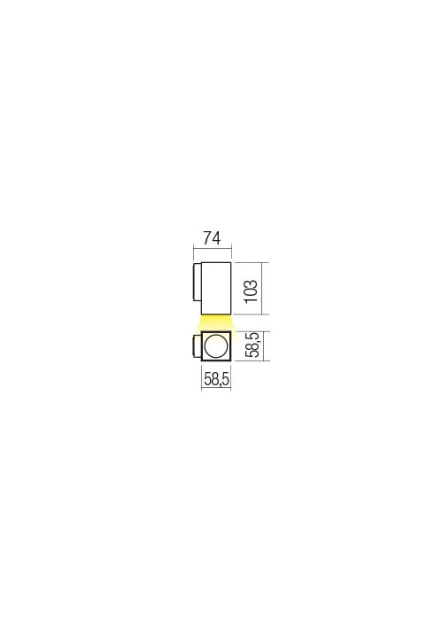 Aplice Quad LED 4 W 3000 K IP65 Gri Închis 2