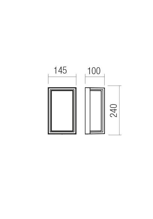 Aplică / plafonieră Quadris LED 12 W 3000 K IP54 Alb Nisipiu 2