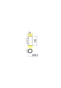 Aplice Ram LED 7 W 3000 K IP65 Gri Închis 2