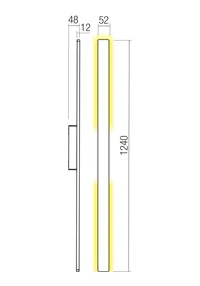 Aplice Reflexa LED 20 W 2700 K IP54 Gri Închis 2