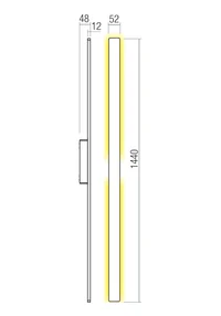 Бра Reflexa LED 24 W 2700 K IP54 Песочно-черный 2