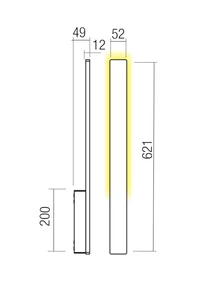Aplice Reflexa LED 6 W 2700 K IP54 Gri Închis 2