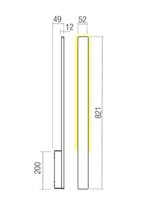 Aplice Reflexa LED 10 W 3000 K IP54 Corten 2