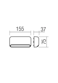 Spoturi scări Sapo LED 3 W 2700 K IP65 Gri Închis 2