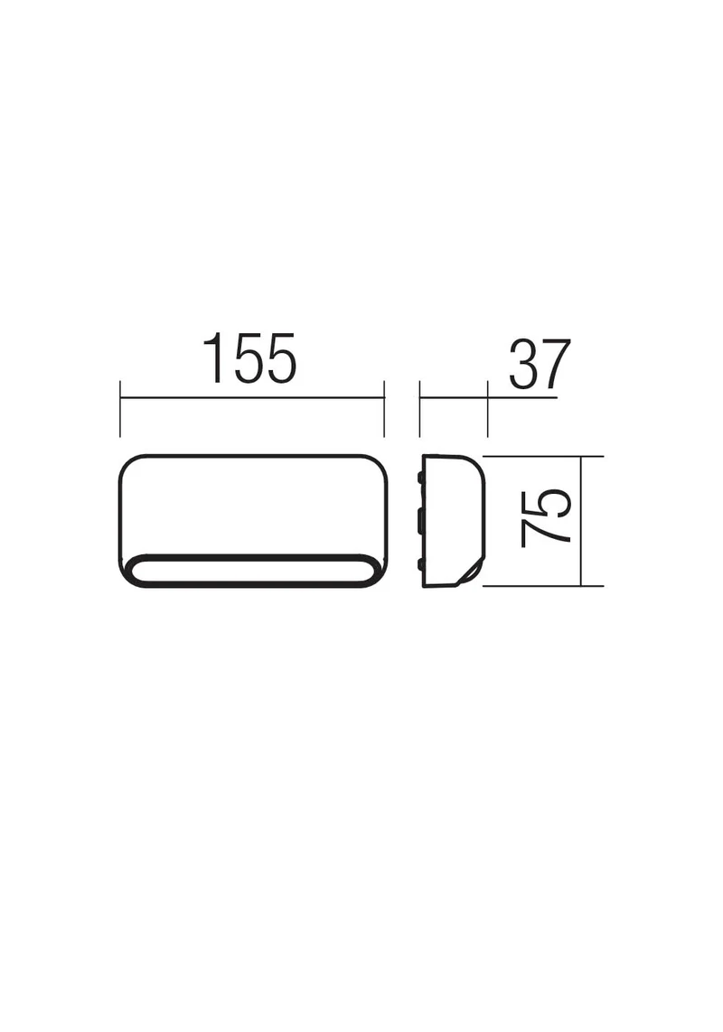 Spoturi scări Sapo LED 3 W 2700 K IP65 Gri Închis 2