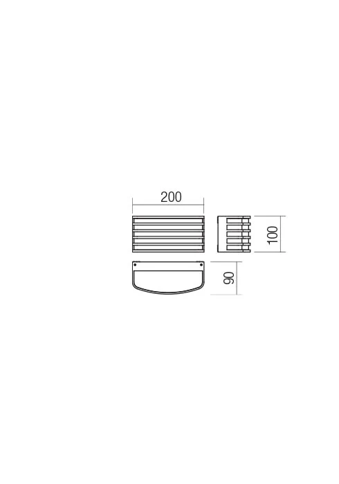 Aplice Sebra LED 15.4 W 3000 K IP54 Maro Închis 2