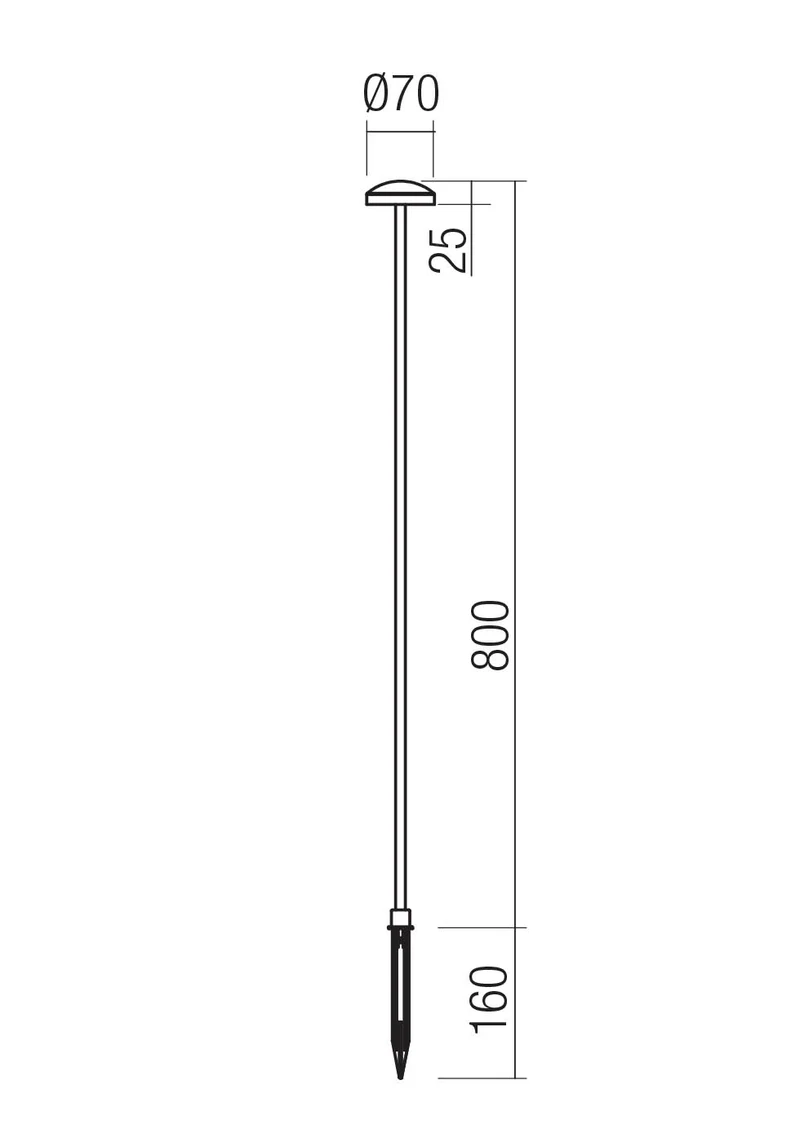 Декоративные светильники Spillo LED 3.5 W 3000 K IP65 Состаренная латунь 2
