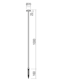 Corpuri ornamentale Spillo LED 3.5 W 3000 K IP65 Corten 2