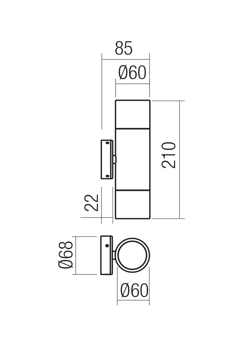 Aplice Stake GU10 2 x 7 W IP65 Alamă Naturală 2
