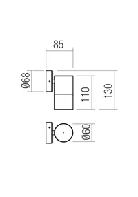 Aplice Stake GU10 1 x 7 W IP65 Alamă Antichizată 2