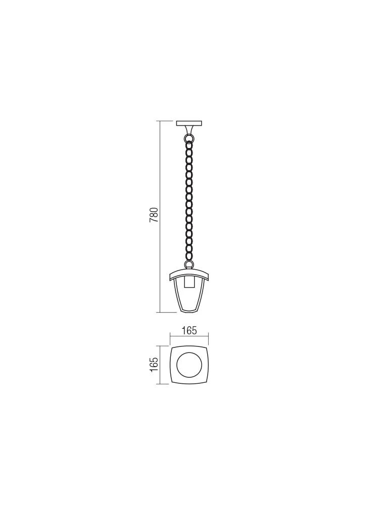 Suspensie exterior Edmond SU 1 x 28 W E27 IP44 3