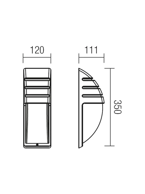 Aplică exterior Bonn 1 x 42 W E27 IP44 DG
