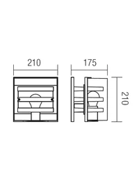 Aplică exterior Marano 1 x 42 W E27 IP44 2