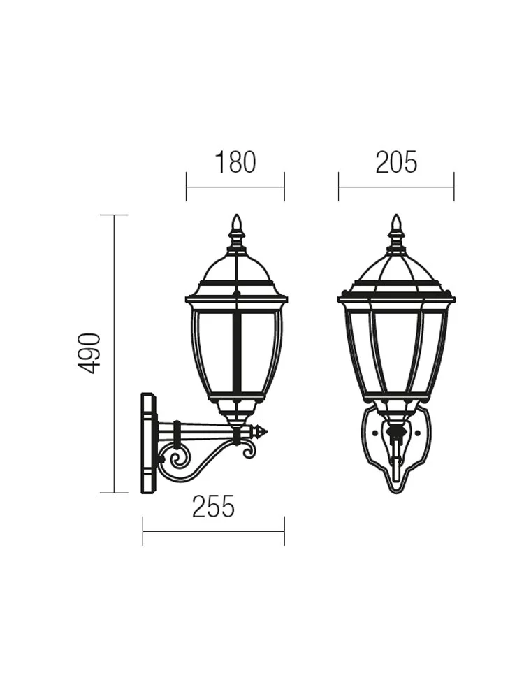 Aplică exterior Sevilla 1 x 42 W E27 IP44 2