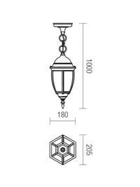 Suspensie exterior Sevilla SU 1 x 42 W E27 IP44 3