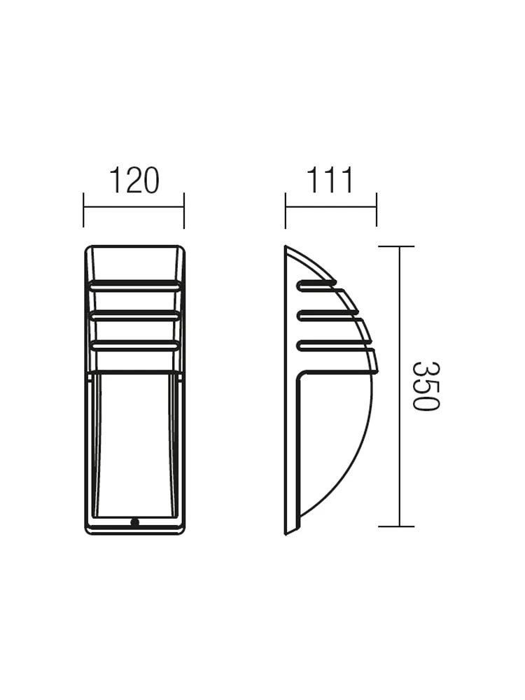 Aplică exterior Bonn 1 x 42 W E27 IP44 BK 3