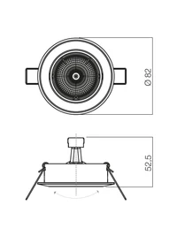 Spot încastrat Elc 229 229B WH 50 W/12V GU10 2