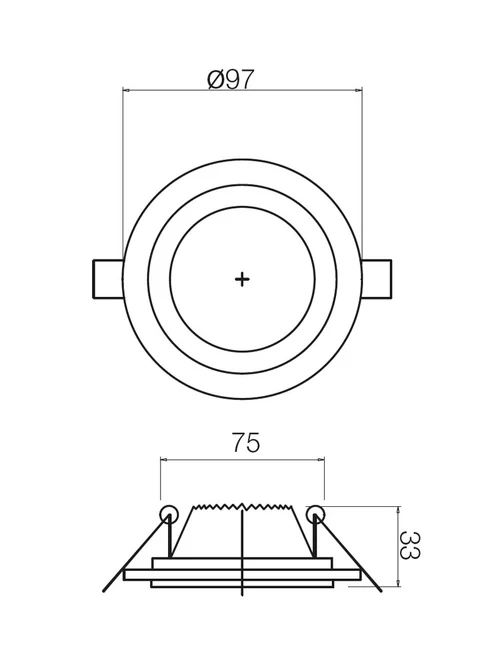 Spot încastrat St 205 Led 205 LED NW 5 W 4000 K driver inc.