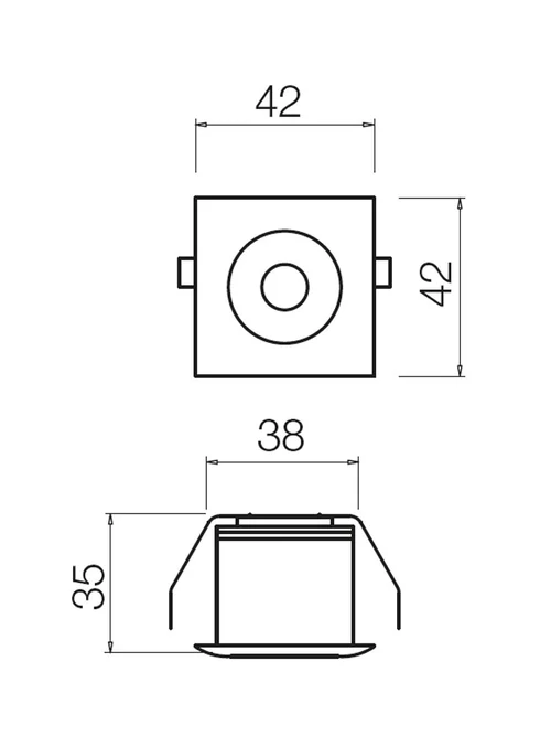 Spot încastrat Mt 125 Led 125 LED NW 3 W 4000 K driver inc.*