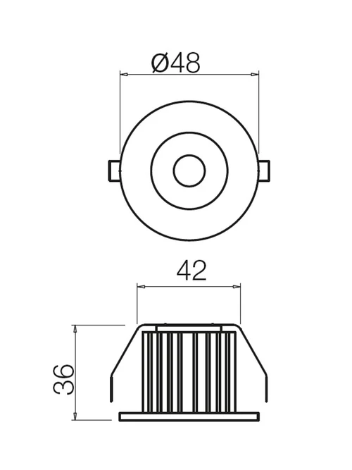 Spot încastrat Mt 126 Led 126 LED NW 3 W 4000 K driver inc.*