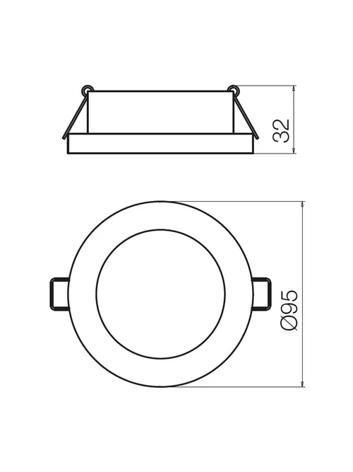 Spot încastrat Mt 137 Led 137 MWH LED NW 7 W 4000 K driver inc