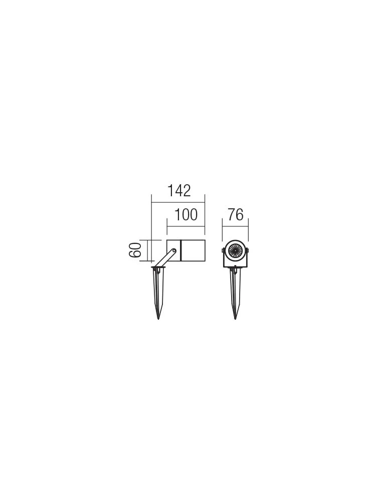 Proiector exterior Pit PR 35 W GU10 DG 2