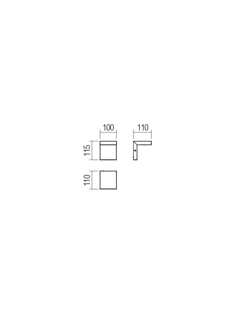 Aplică exterior Embo LED SMD 8 W IP54 DG 3000 K 2