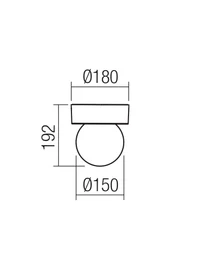 Aplică exterior Bulk E27 20 W IP44 DG 2