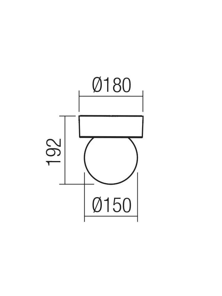 Aplică exterior Bulk E27 20 W IP44 DG 2