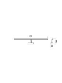 Aplică Neptune 18 W 3000 K IP44 CHROME 2