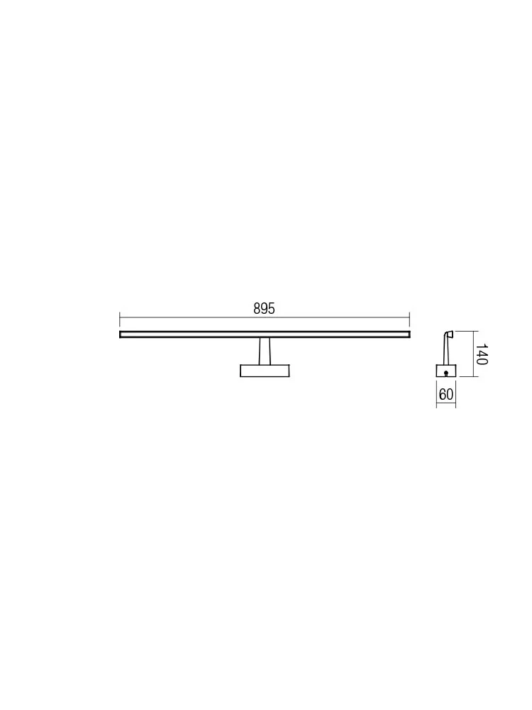 Aplică Neptune 18 W 3000 K IP44 CHROME 2
