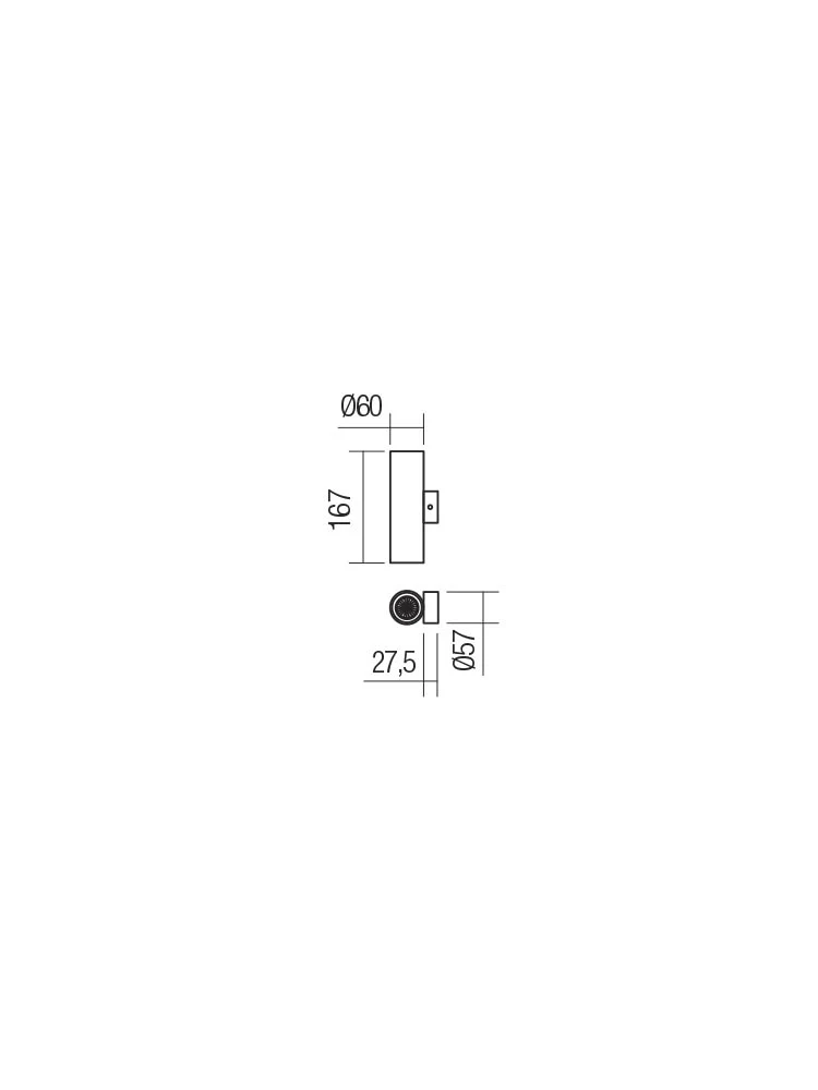 Aplică Axis 2 x 35 W GU10 MCU-D60*H167 2