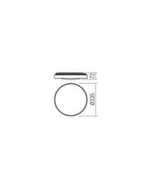 Plafonieră Amon LED 18 W IP44 4000 K 2
